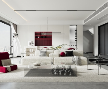 Modern A Living Room-ID:622255097