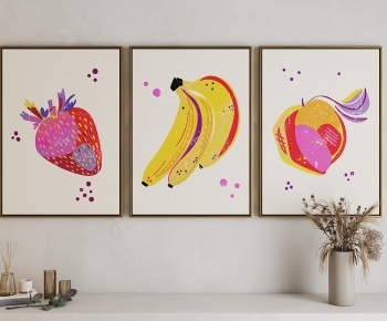 现代水果香蕉草莓挂画-ID:654798037