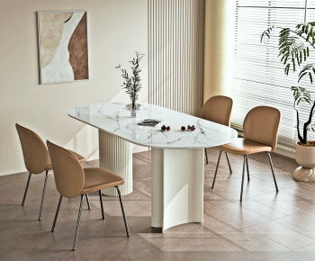 Modern Dining Table And Chairs-ID:202958113