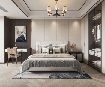 New Chinese Style Bedroom-ID:808640007