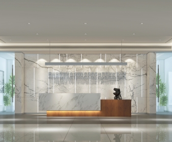 Modern Office Reception Desk-ID:526427986