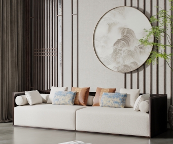 New Chinese Style A Sofa For Two-ID:889801032