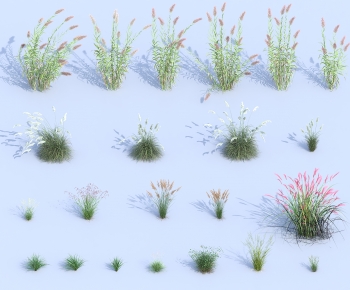 Modern Flowers And Grass-ID:137582064