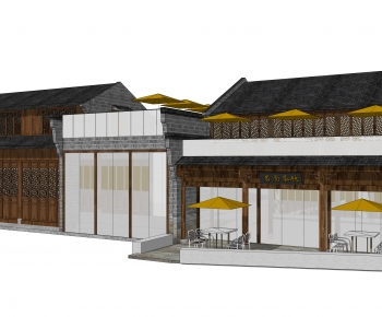 New Chinese Style Facade Element-ID:186598065