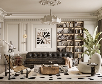 French Style A Living Room-ID:667007927