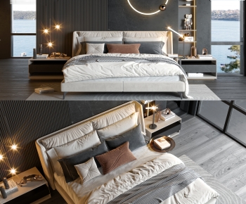 Modern Double Bed-ID:202260979