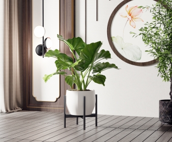 Modern Potted Green Plant-ID:947107082