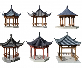 New Chinese Style Ancient Architectural Buildings-ID:583709964