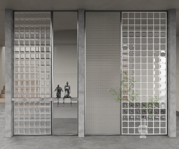 Modern Glass Screen Partition-ID:369160245