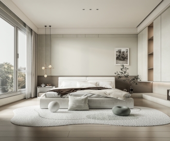 Modern Wabi-sabi Style Bedroom-ID:459502944