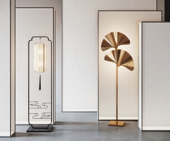 New Chinese Style Floor Lamp-ID:460892928