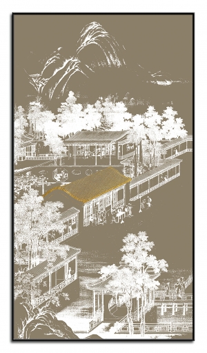 新中式装饰画-ID:337821961