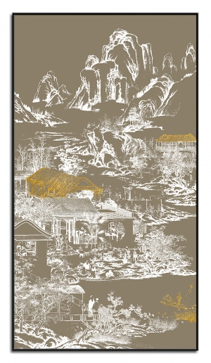 新中式装饰画-ID:227936989