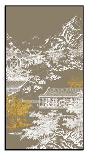 新中式装饰画-ID:181070097