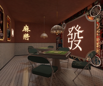 Hong Kong Style Retro Style Space For Entertainment-ID:734328034