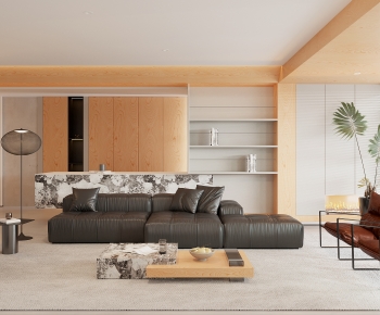 Modern A Living Room-ID:283634904