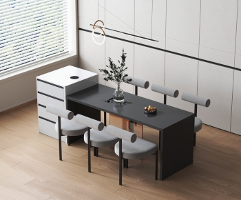 Modern Dining Table And Chairs-ID:552994017