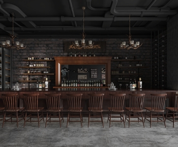 American Style Industrial Style Bar-ID:133761881