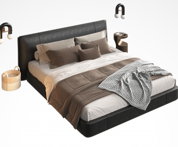 Modern Double Bed-ID:413033963