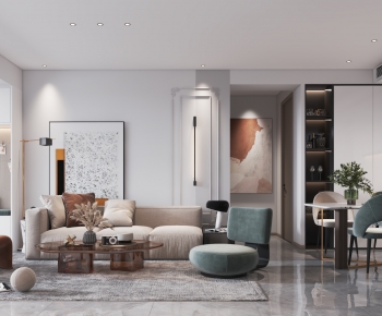 Modern A Living Room-ID:774800837