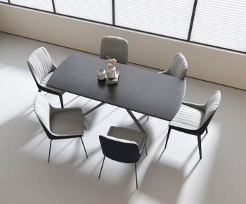 Modern Dining Table And Chairs-ID:698402883