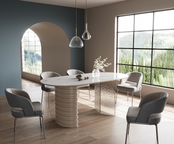 Modern Dining Table And Chairs-ID:107889897