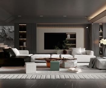 Modern A Living Room-ID:518213996