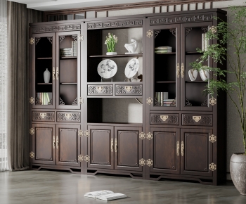 Chinese Style Decorative Cabinet-ID:291863926