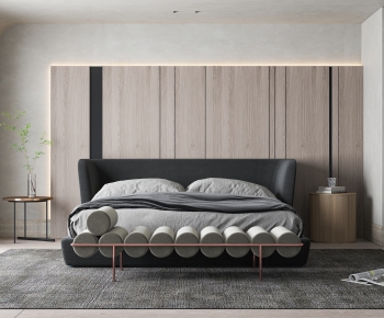 Modern Wabi-sabi Style Bedroom-ID:187975885