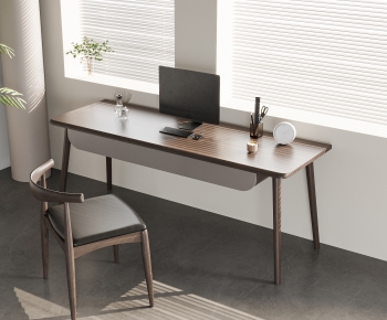 Modern Computer Desk And Chair-ID:757899058