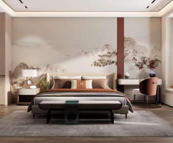 New Chinese Style Bedroom-ID:781974088