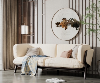 New Chinese Style A Sofa For Two-ID:215286028