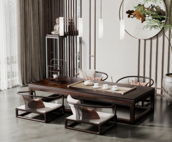 New Chinese Style Tea Tables And Chairs-ID:661710984