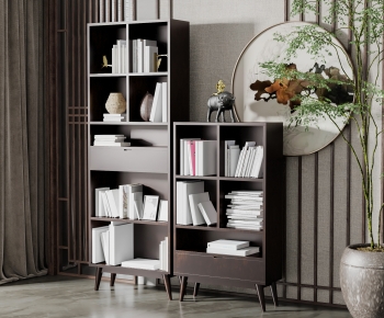 New Chinese Style Bookcase-ID:607940915