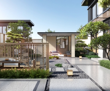 New Chinese Style Courtyard/landscape-ID:763529064