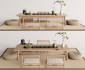 Japanese Style Tea Tables And Chairs-ID:151494031