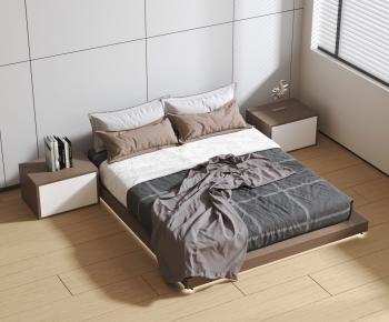 Modern Double Bed-ID:573997973