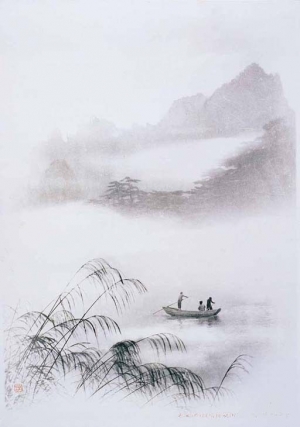新中式山水画-ID:756690982