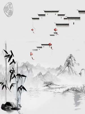新中式山水画-ID:967830903