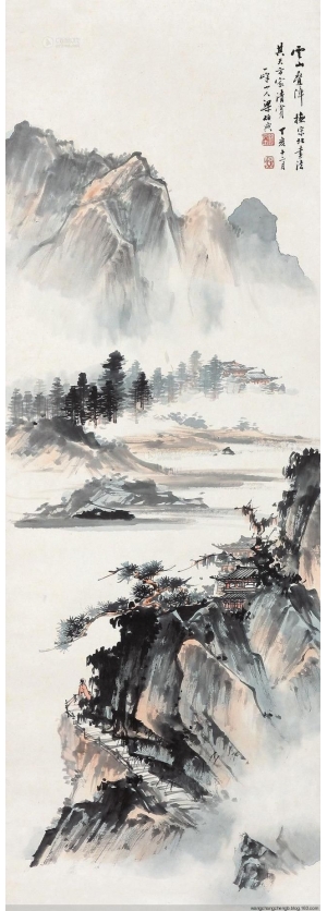 新中式山水画-ID:913929948