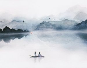 新中式山水画-ID:430550107