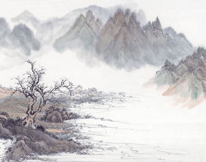 新中式山水画-ID:820359951