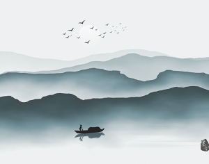 新中式山水画-ID:819287066