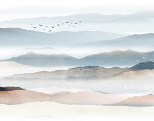 新中式山水画-ID:671396975
