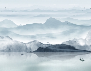 新中式山水画-ID:557321075
