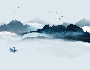 新中式山水画-ID:194988017
