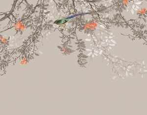 新中式花鸟壁纸-ID:5229601