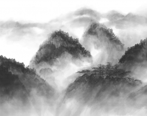 新中式山水装饰画-ID:165277008