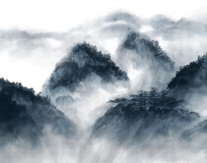 新中式山水装饰画-ID:431045063