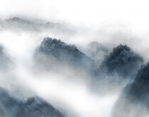 新中式山水装饰画-ID:972181084